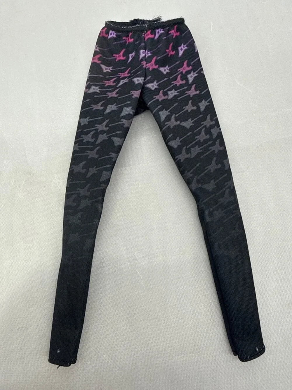 Vintage Barbie Rockers Doll Black Leggings Pink Electric Guitar Pants Mattel